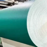 Warehouse with PVC flooring rolls ready for export