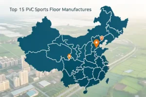 pvc sports floor-manufacturers map