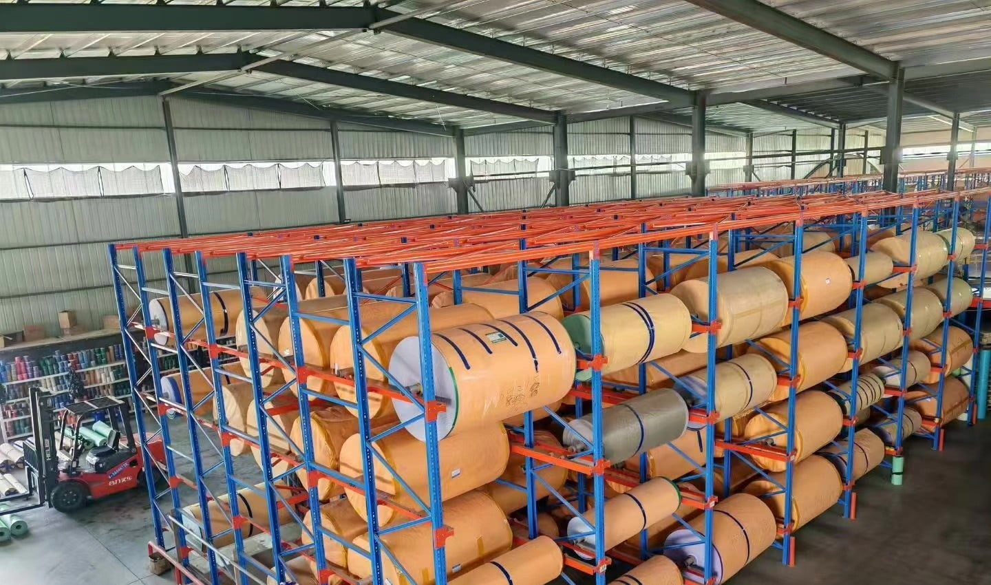 Finished PVC sports floor rolls ready for export